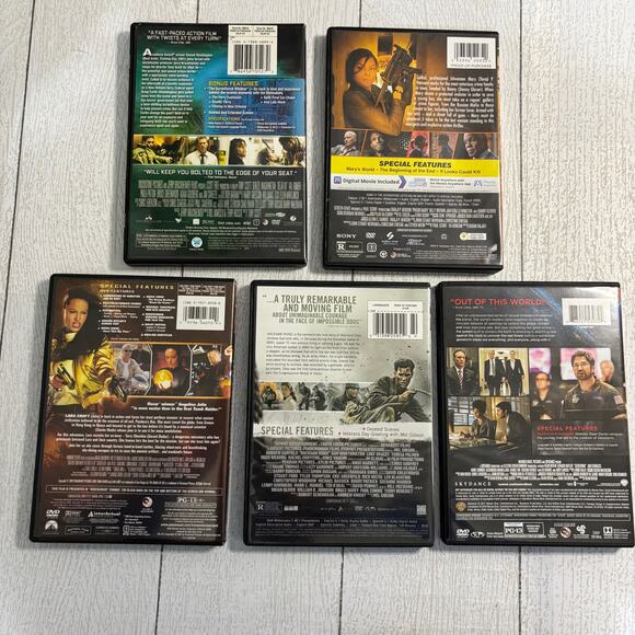 Action Movie DVD Lot of 5 Deja Vu Tomb Raider Hacksaw Ridge - Picture 4 of 4